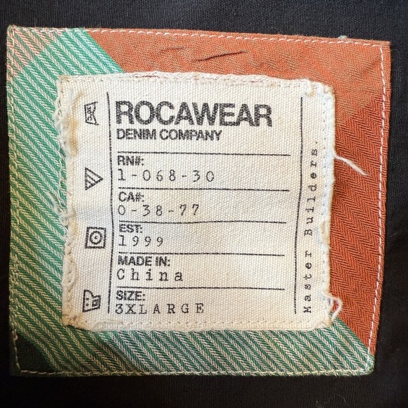 Rocawear Shirt Mens 3XL Plaid Long Sleeve Western Pocket Multicolor - Picture 6 of 8